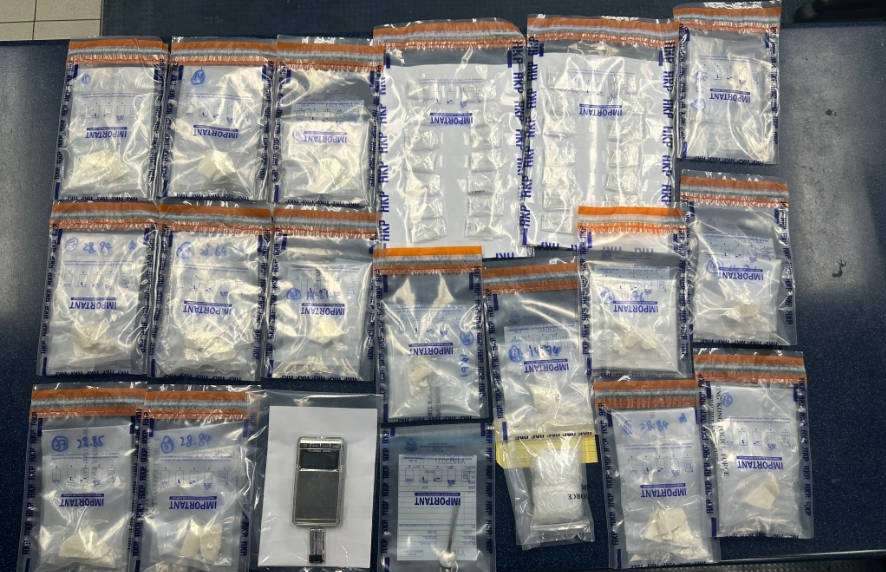 警方青衣截毒品快餐車 檢45萬元霹靂可卡因