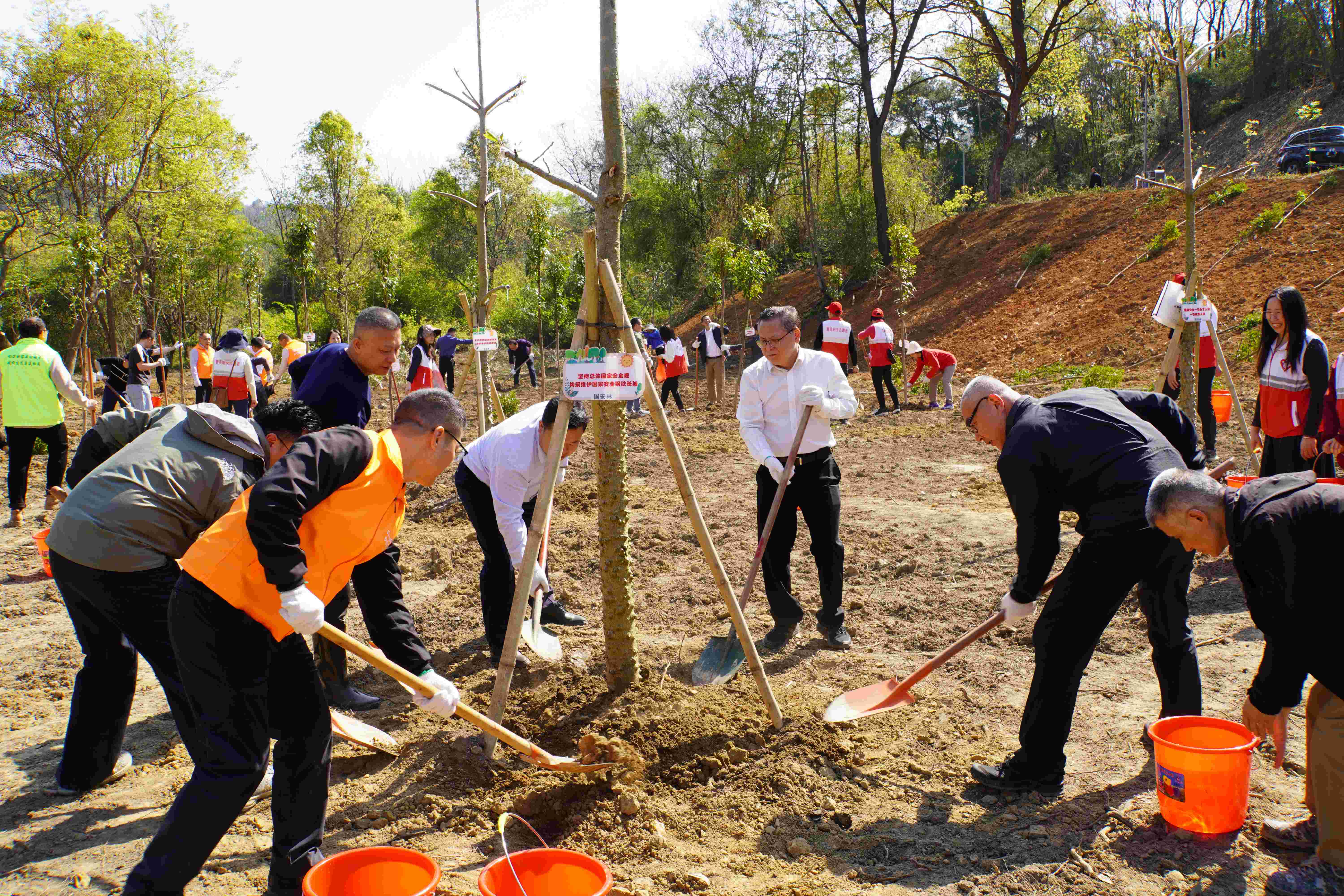 青山植新綠 國安入心田 韶關舉行第十個全民國家安全教育日主題植樹活動