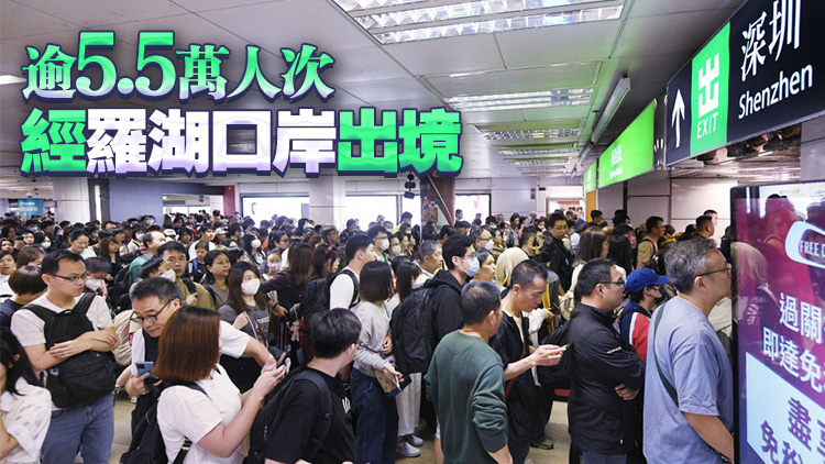 復活節假期︱截至今早10時 逾25.4萬人次出境