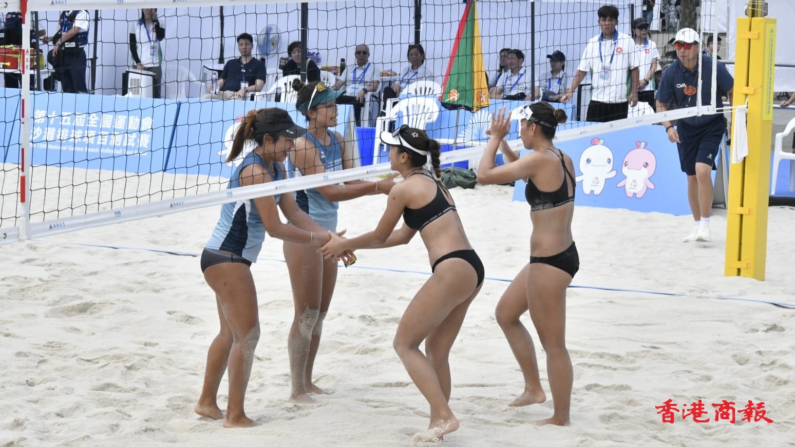 十五運會沙灘排球測試賽順利完成 運動員感謝觀眾打氣和義工協助