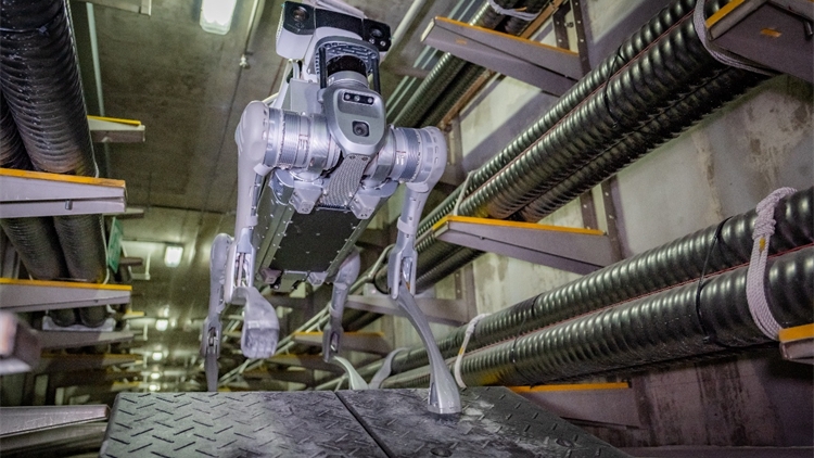 前海電纜隧道試點應用四足巡檢機器人