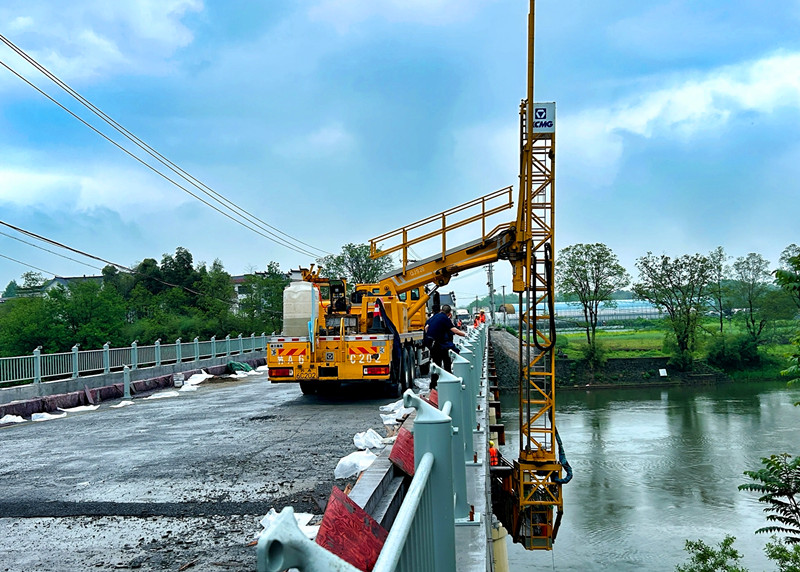 皖休寧縣：龍灣橋改造項目施工進入衝刺階段