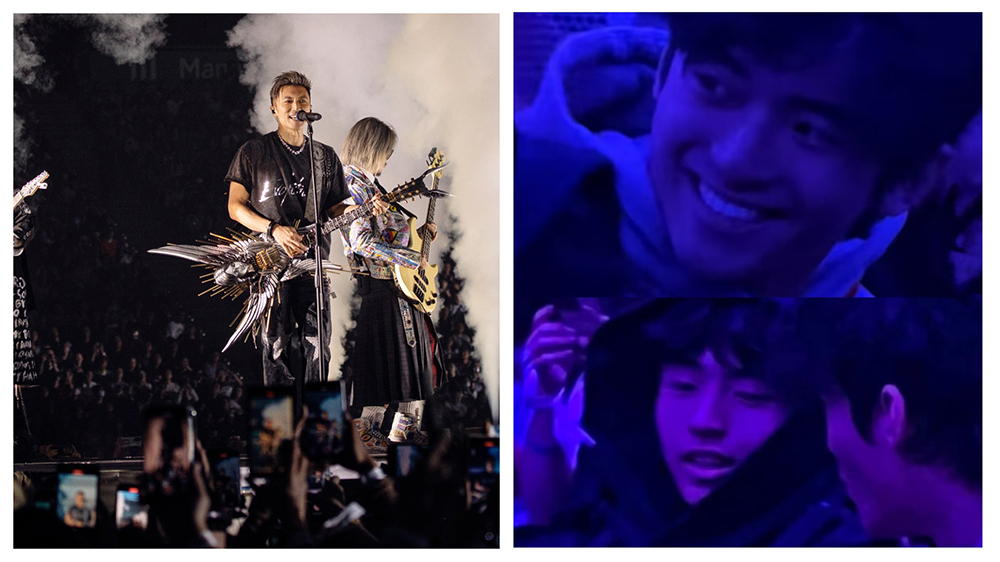 有片丨謝霆鋒啟德個唱第三場 兩子現身捧場