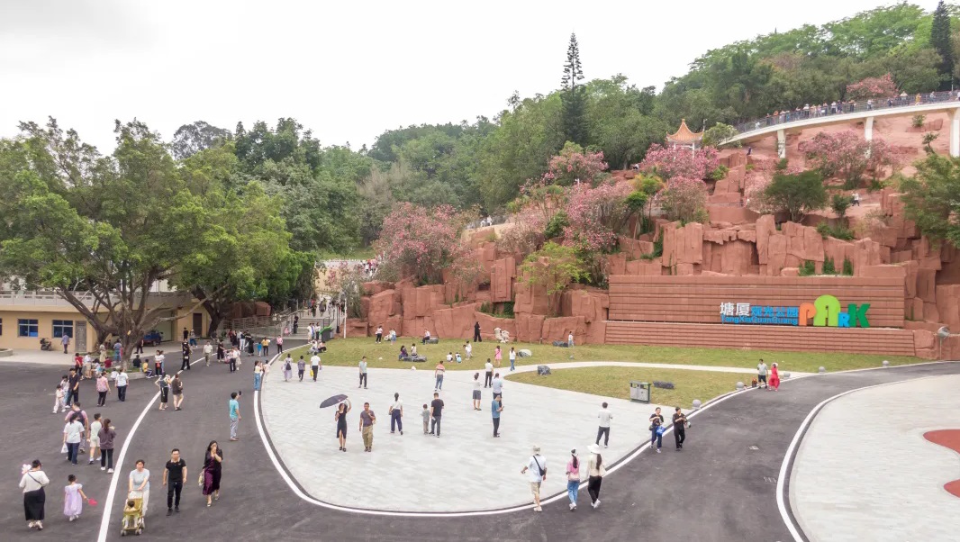 東莞塘廈觀光公園開門迎客 「五一」首日錄得2.3萬人次