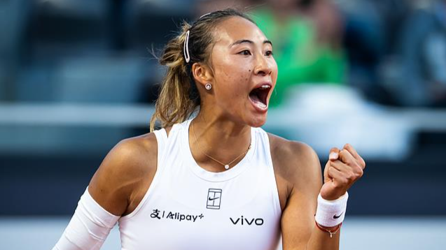 7次交鋒首勝薩巴倫卡 鄭欽文晉級WTA1000羅馬站四強