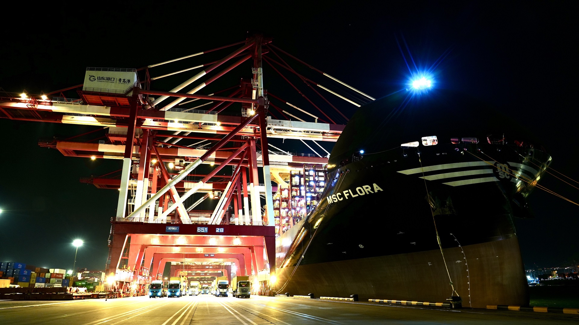 山東港口青島港單月新增3條「一帶一路」航線    