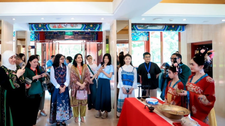 數十位駐華大使夫人在京參加「國際茶日」活動 在茶文化中「讀懂中國」