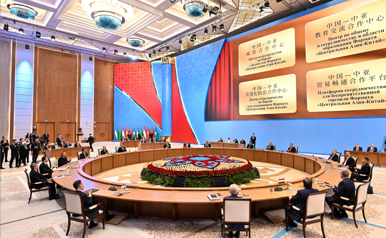 中國同中亞五國簽署永久睦鄰友好合作條約