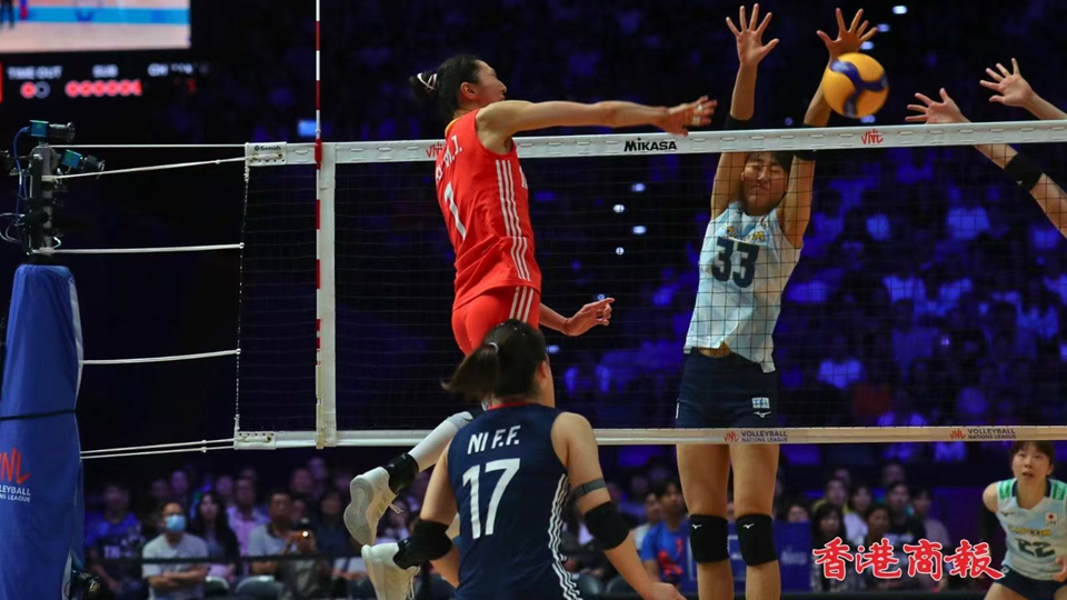 世界女排聯賽香港站｜3:1擊敗日本 中國女排連贏3場