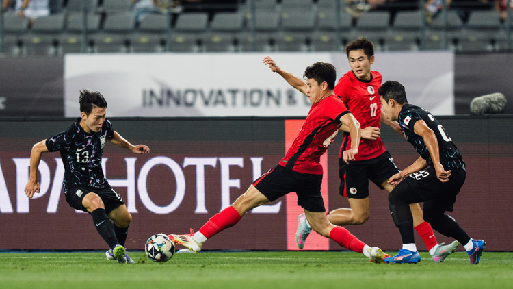 東亞盃次戰防線有改善 港足0:2不敵韓國