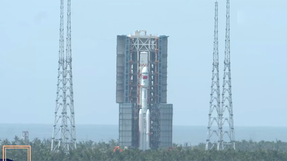 天舟九號船箭組合體轉運至發射區 將於近日擇機發射