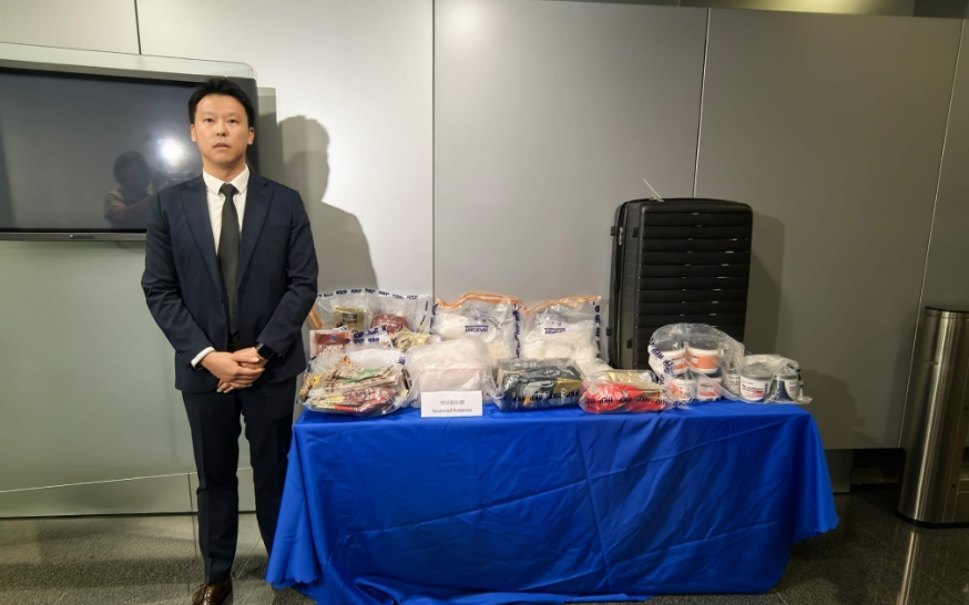警方破工廈毒品儲存倉 拘兩男檢1000萬元氯胺酮