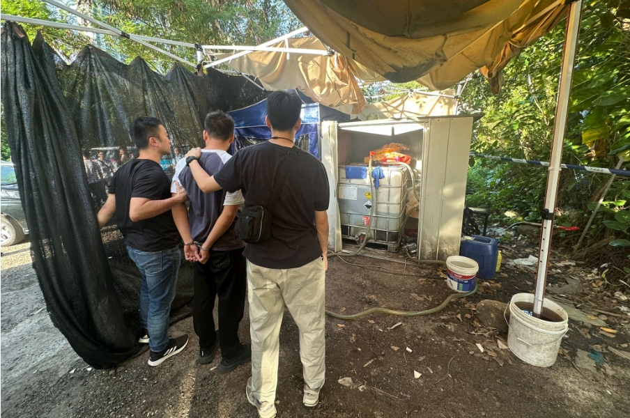 警破大嶼山非法油站 拘一男檢5萬元走私汽油