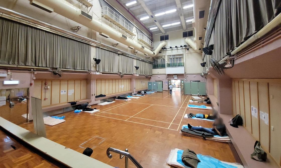 黑雨警告生效 民政事務總署開放10個臨時庇護中心