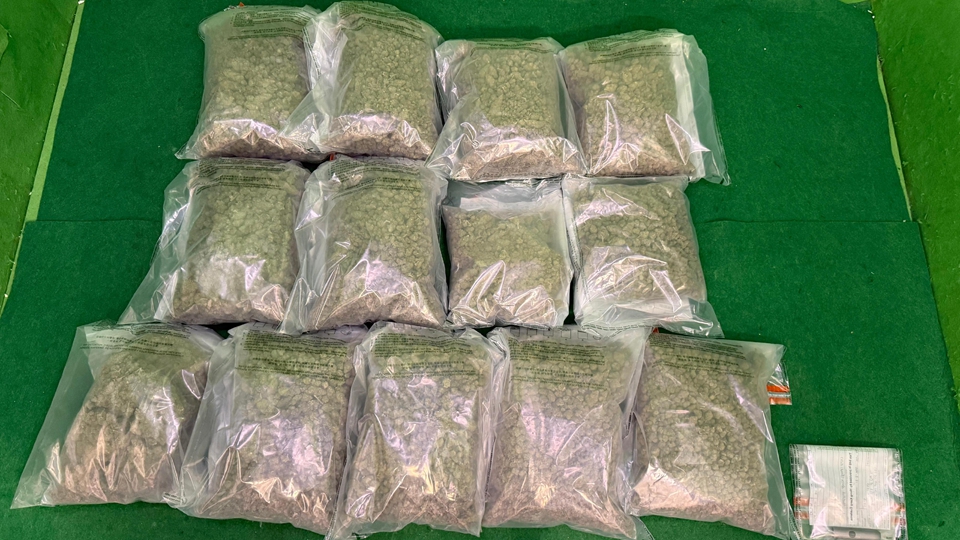 海關機場拘捕2名曼谷抵港男子 檢值440萬元懷疑大麻花