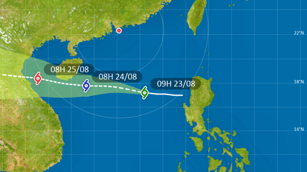 熱帶風暴劍魚生成 1號波至少維持至下午5時