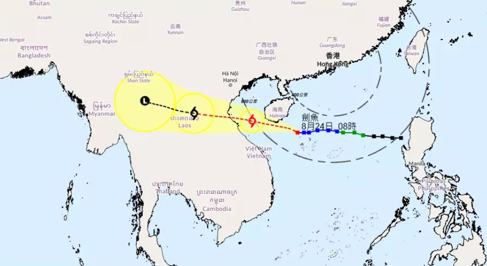 天文台：「劍魚」遠離本港後將取消所有熱帶氣旋警告信號