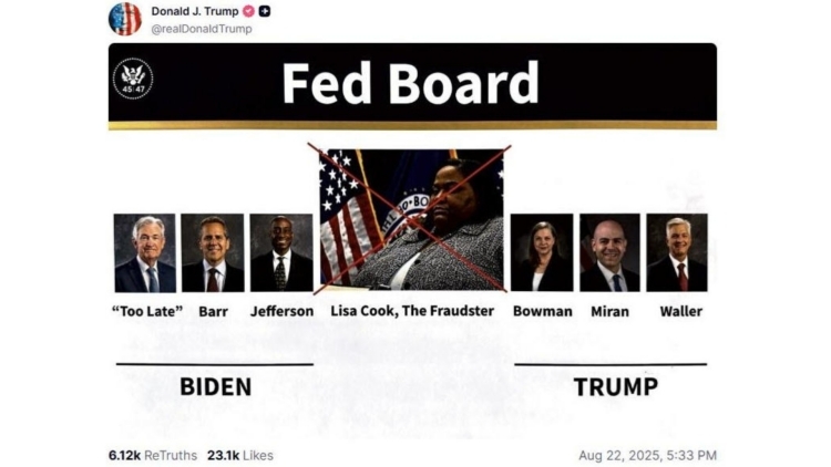 綜述丨特朗普解僱美聯儲理事庫克 被指「非法」