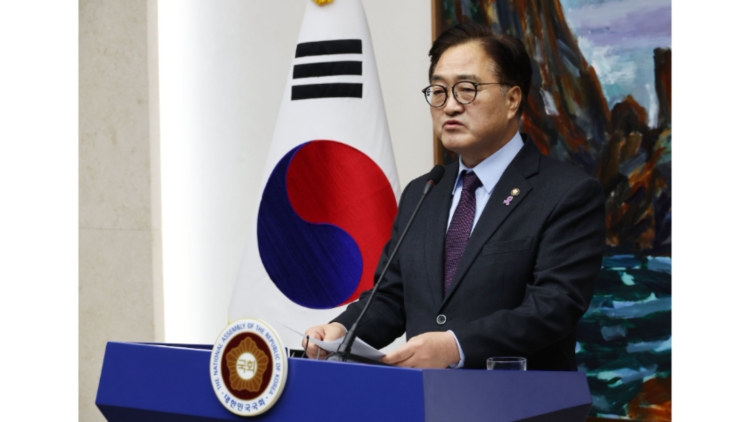 韓國國會議長禹元植抵京 將出席抗戰勝利80周年紀念活動