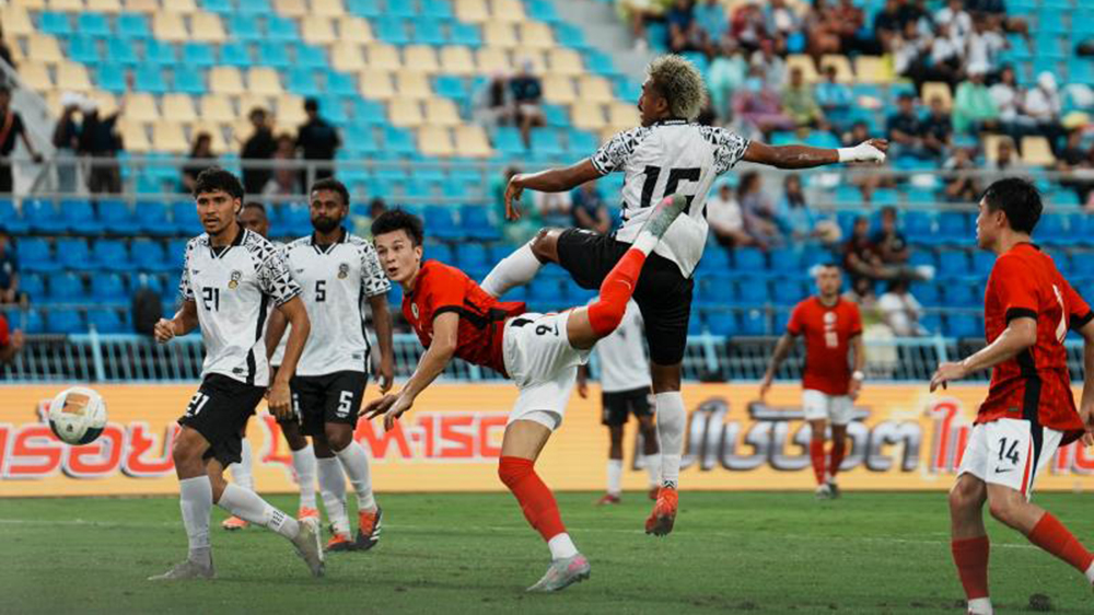 余在言祖連奴各中兩元 港足8:0大炒斐濟泰王盃得季軍