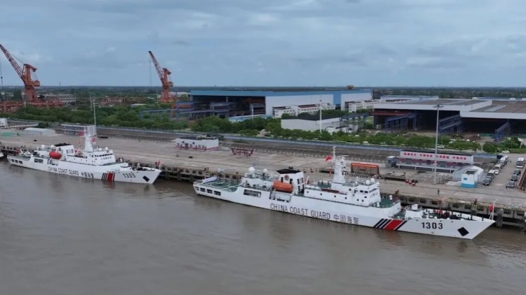 中國海警艦艇編隊起航赴北太平洋 開展公海漁業執法巡航