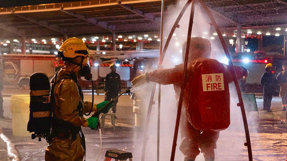有片｜深港兩地進行危害物質事故聯合演練 提升協調應變能力