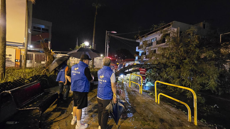 颱風「樺加沙」襲港過後 民政團隊全力跟進颱風善後工作