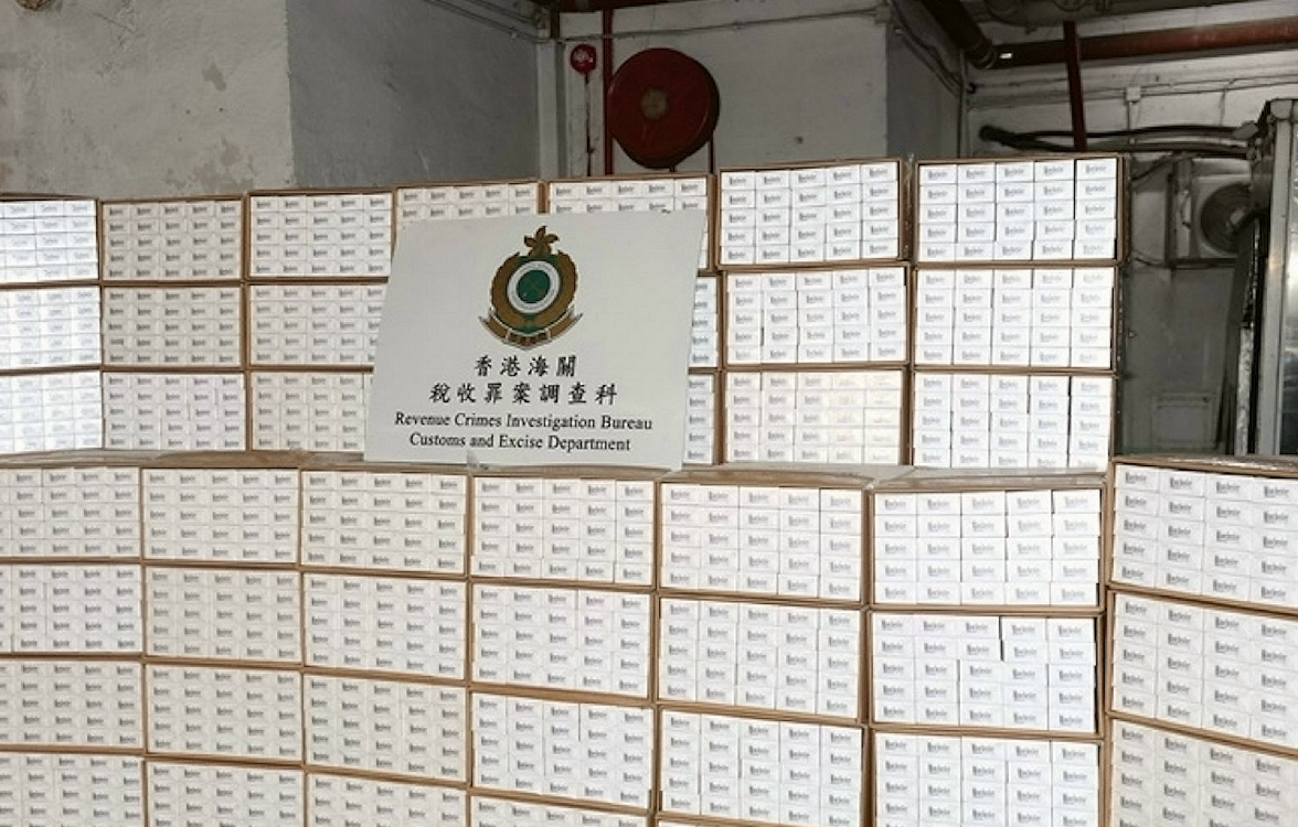 海關破儲存倉檢2700萬元私煙 修例後最大宗私煙案
