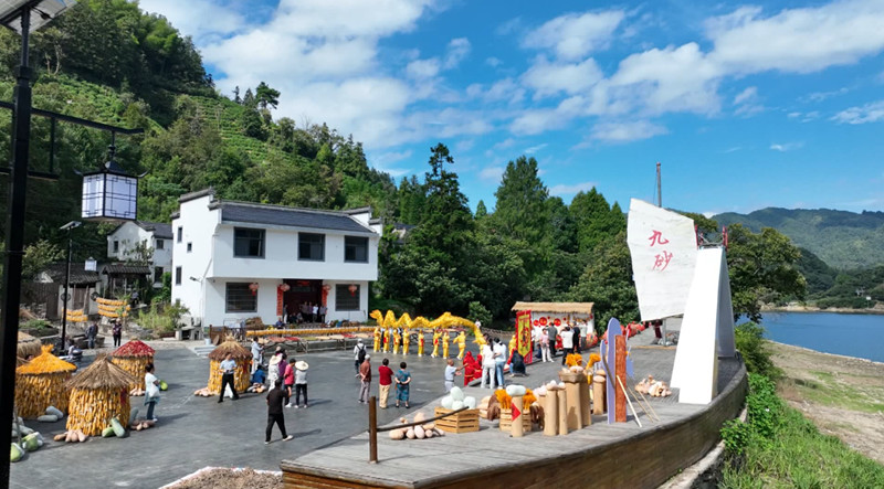 賞新安江景觀九砂曬秋  皖歙縣山水畫廊樂悠悠