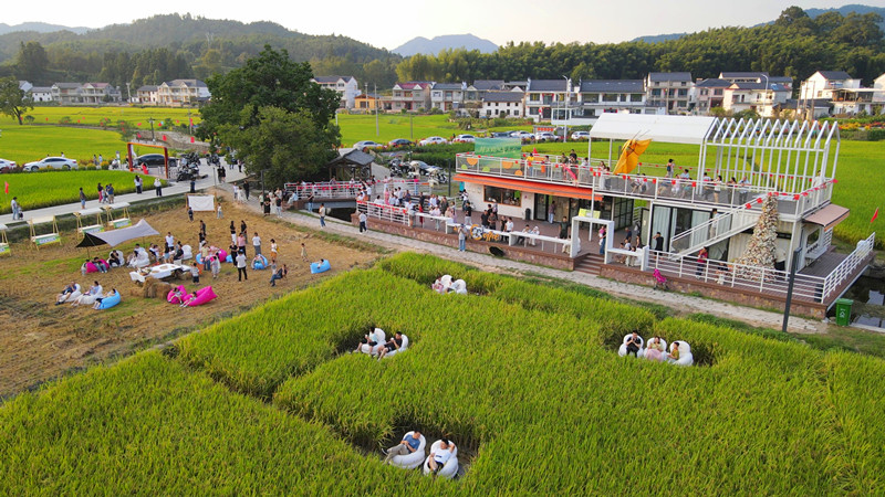 皖祁門縣：「糧倉」音樂會  彈奏「慢生活」