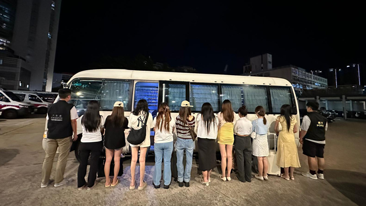 元朗掃黃拘24名內地女