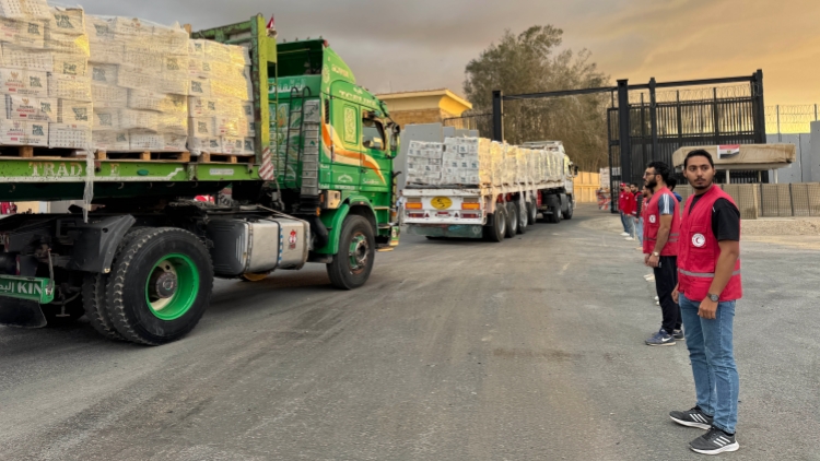 拉法口岸重新開放 600輛救援卡車將進入加沙地帶