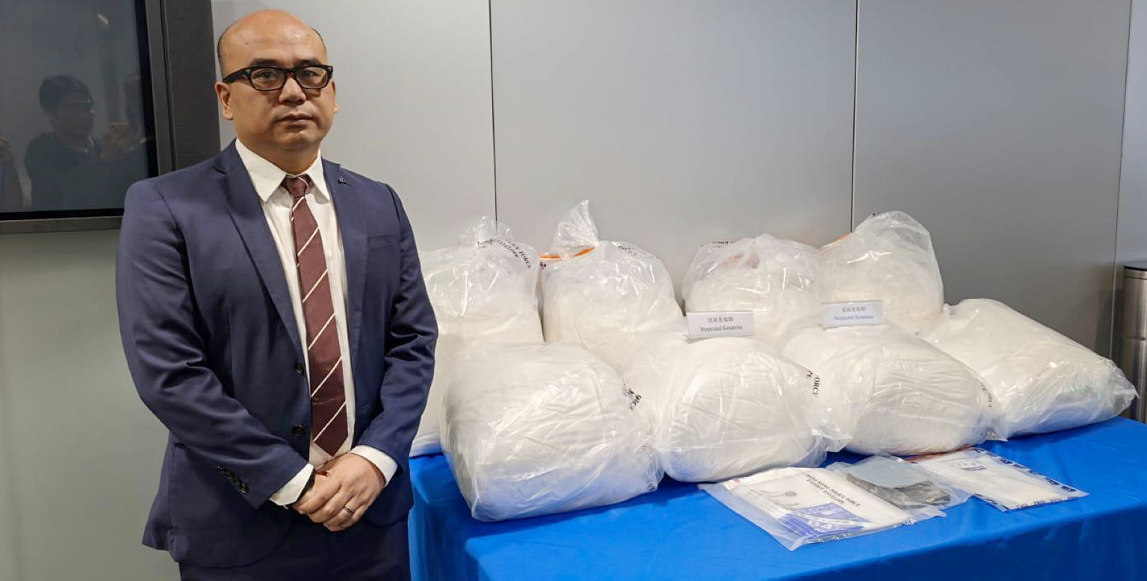 警方搗破紅磡工廈毒品儲存倉 拘一男檢9000萬元氯胺酮