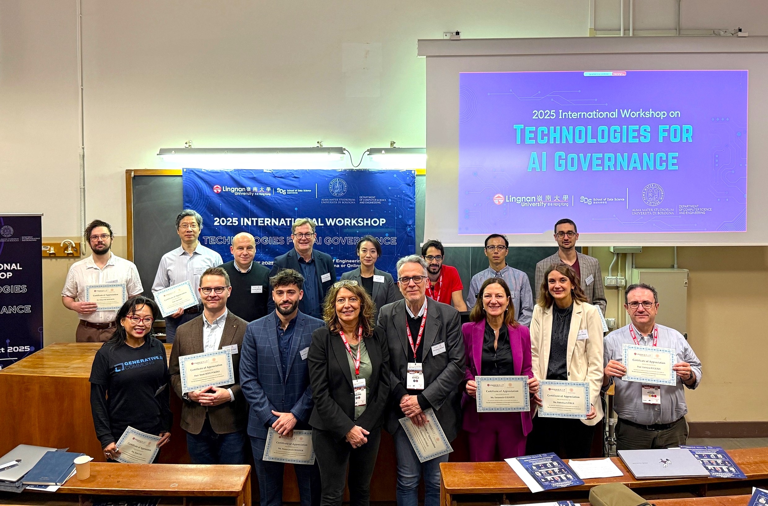 嶺大與博洛尼亞大學合辦「人工智能治理技術國際研討會」開源AI應用備受關注 專家促提升AI監管成效