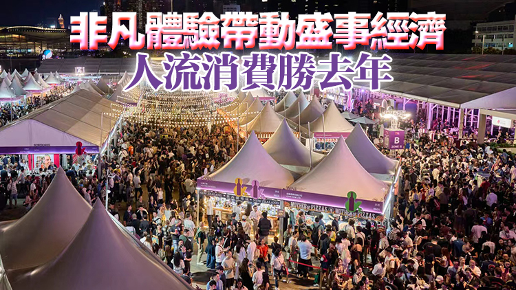 美酒佳餚巡禮吸引約16.3萬人次進場 日均入場人次增逾三成