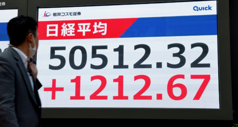 日股破五萬點創新高韓股破四千點亦新高