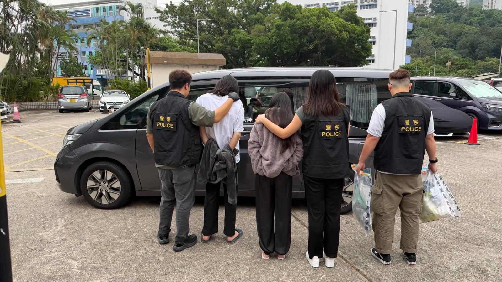 警方將軍澳破毒品儲存倉 拘兩人檢61萬元毒品