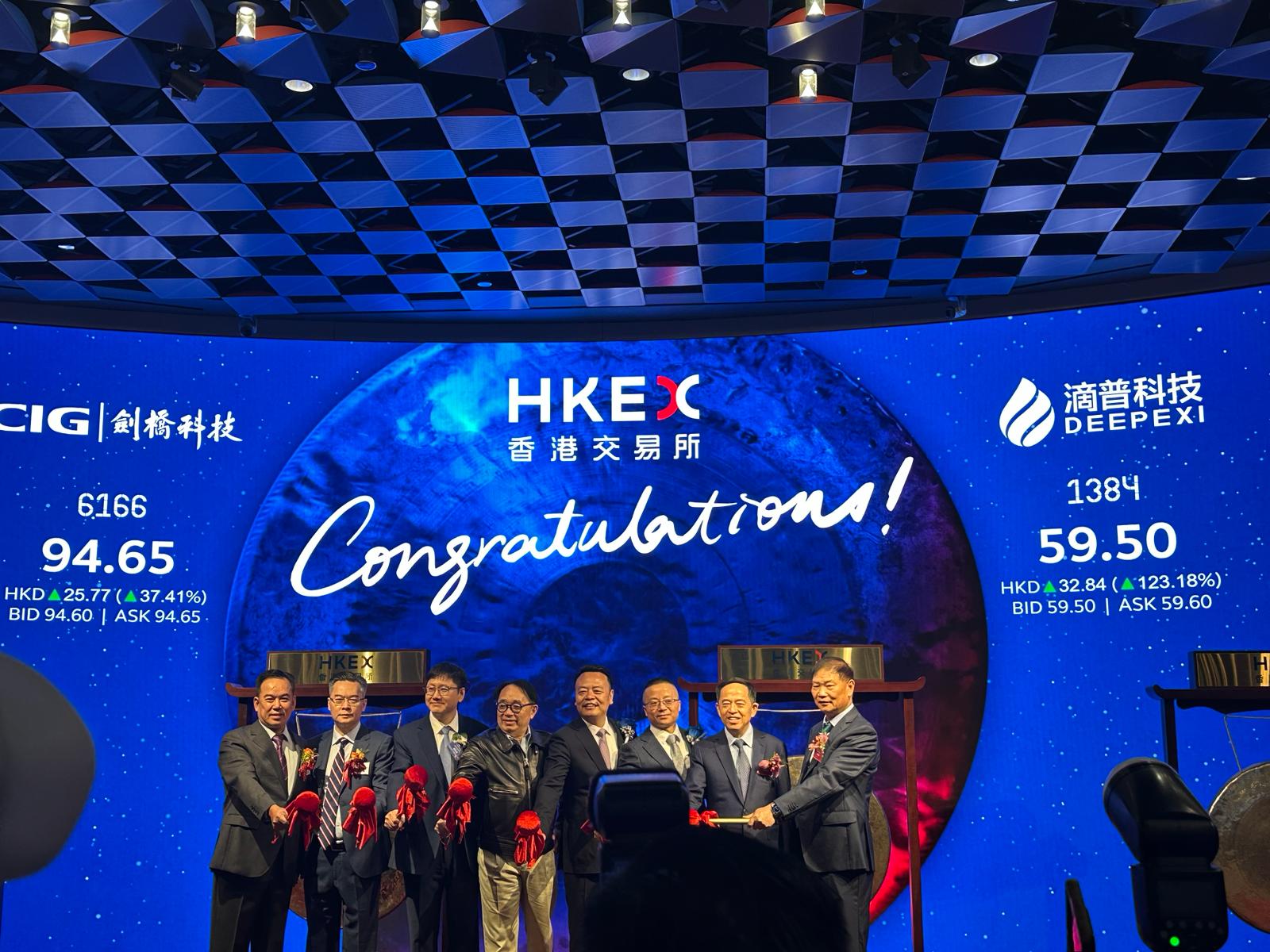 【有片】【新股最前線】四新股今日首掛  滴普科技高開1.1倍  一手大賺近六千