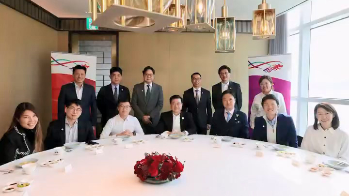 有片｜李家超與在韓港人港企代表共進午餐