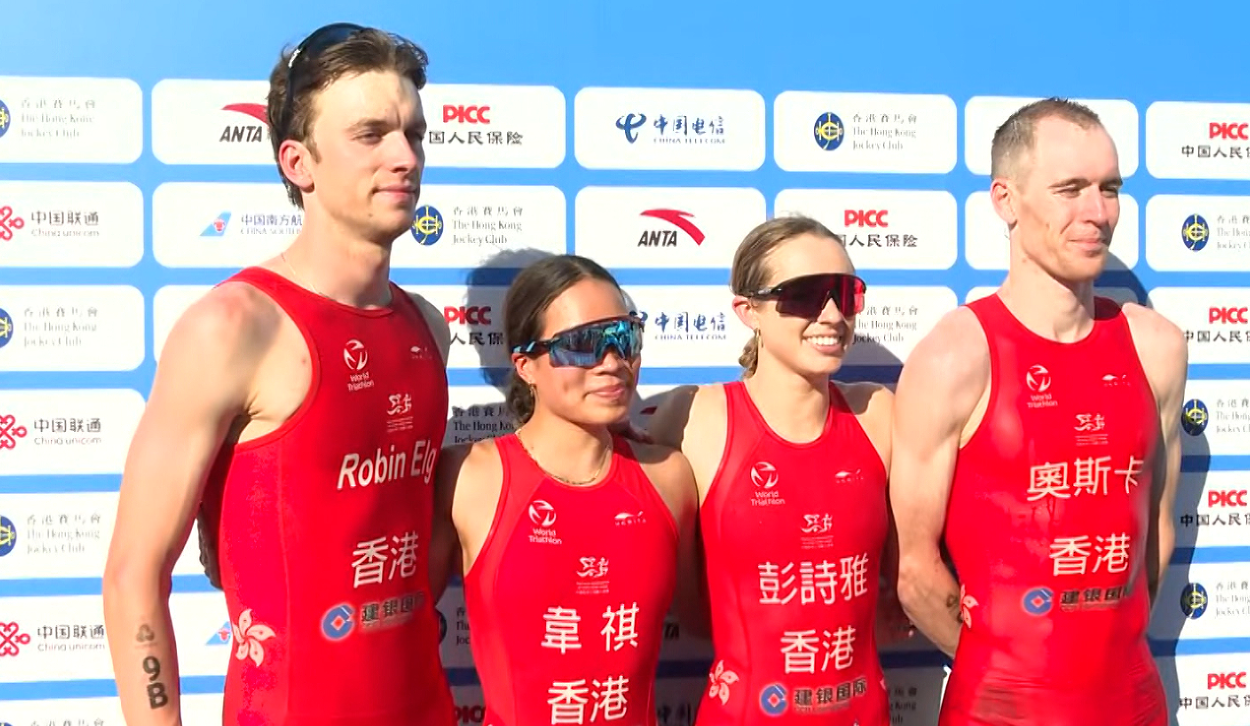 港隊三項鐵人混合接力賽奪銀丨中國工商銀行（亞洲）特約