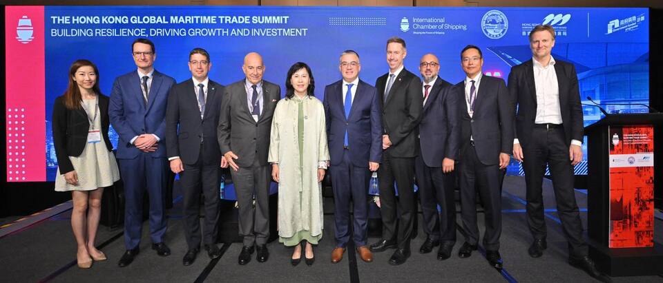 香港海運周2025開幕 陳美寶：香港「背靠祖國、聯通世界」獨特優勢的最佳例證