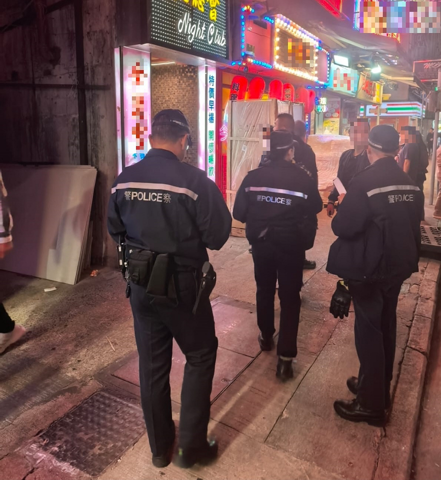 旺角警區犁庭掃穴拘捕兩人