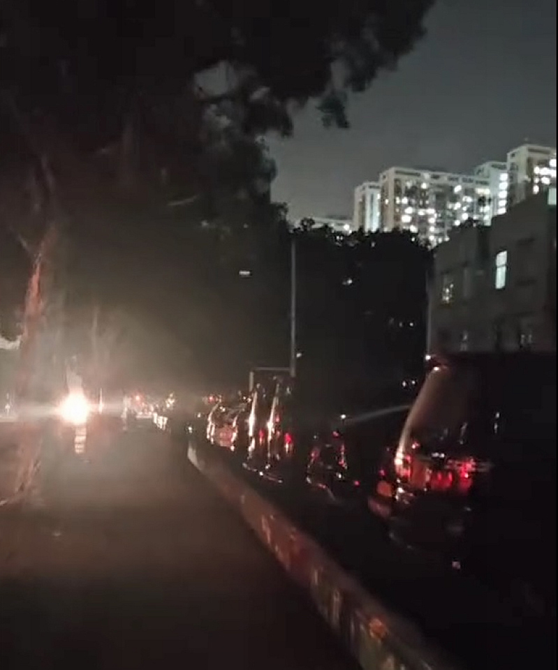 有片〡元朗橫洲地下電纜故障 中電凌晨恢復供電