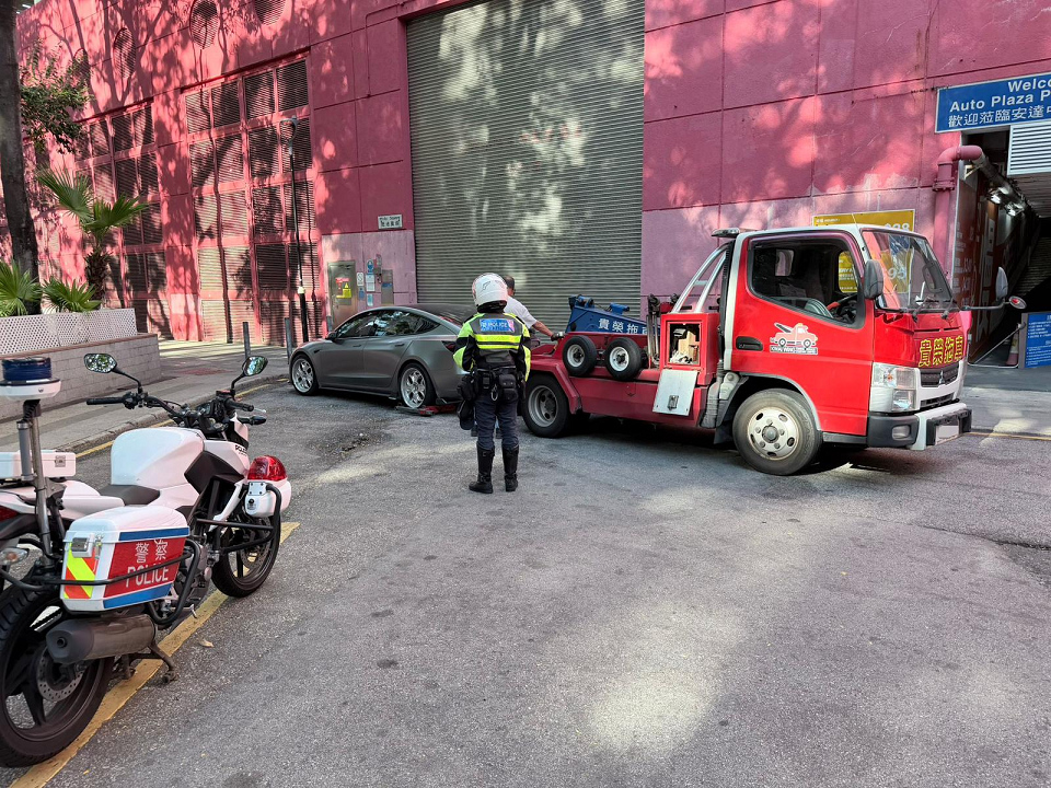 油尖警區打擊違泊 發逾600張告票