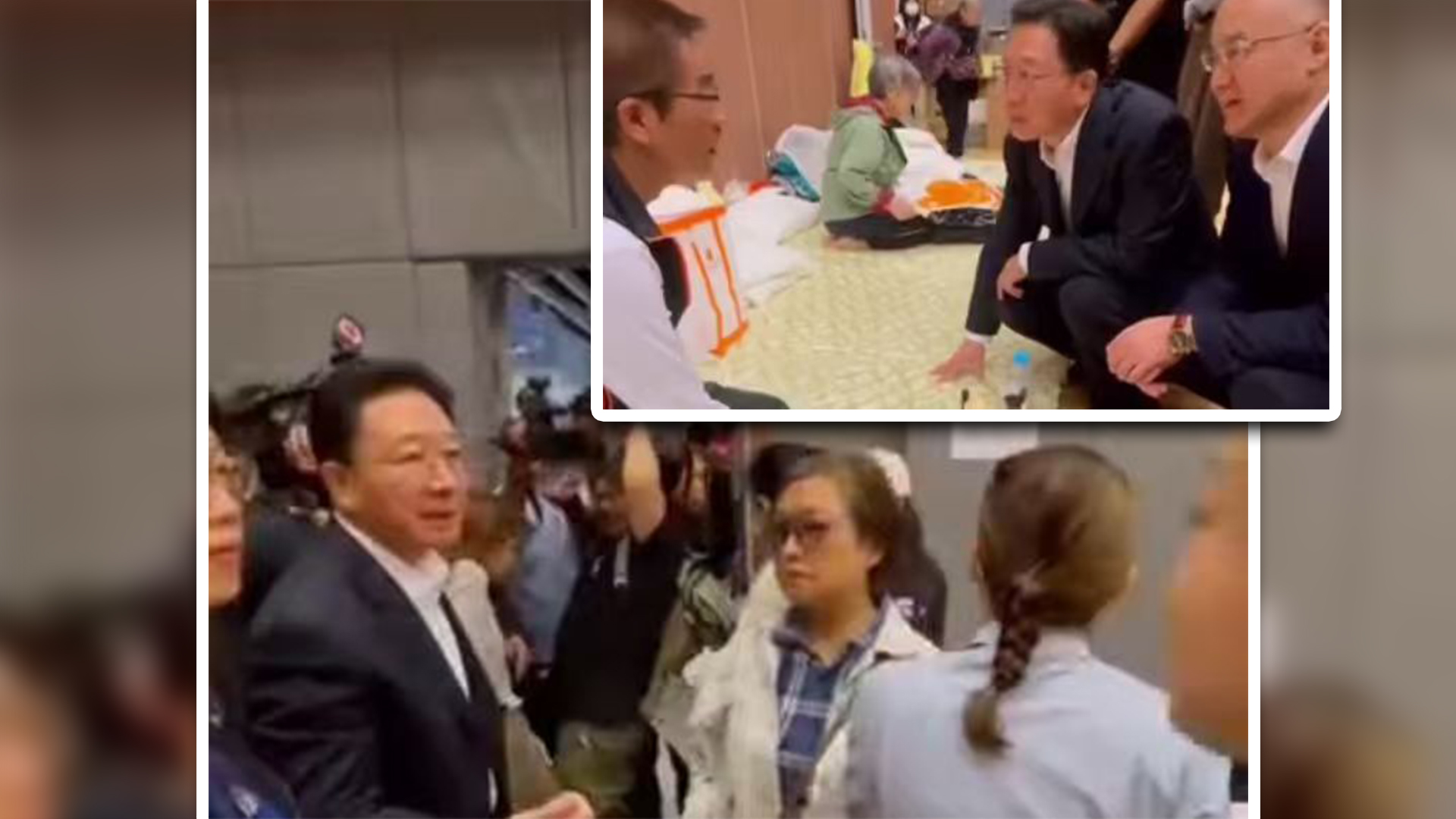 有片｜【宏福苑大火】周霽農融探望慰問受影響居民 轉達習主席及中央政府慰問