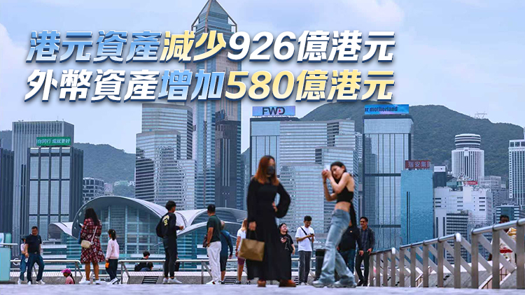 10月外匯基金總資產41176億源 按月減少346億元