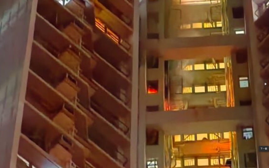 有片 | 天水圍天澤邨發生縱火案 疑犯為51歲危殆男戶主