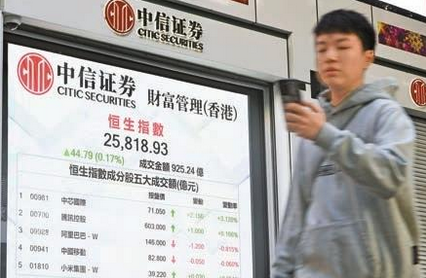 港股平安夜半日市微升44點