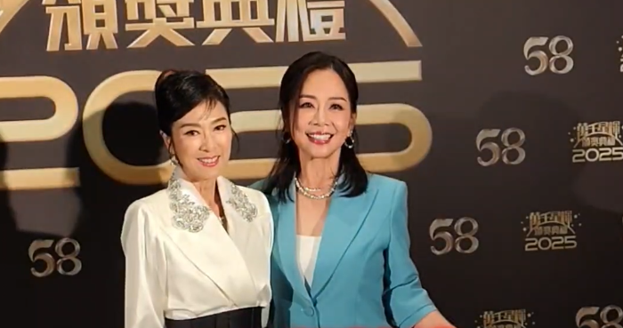 有片丨TVB頒獎禮 米雪陳松伶頒發「飛躍進步男女藝員獎」