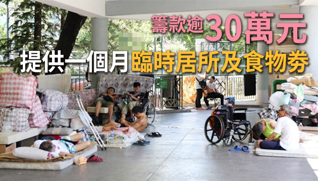 香港北角扶輪會支援社區組織協會幫助露宿者